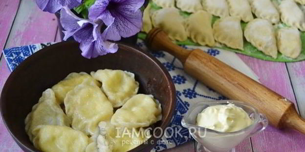вареники с творогом из теста на воде