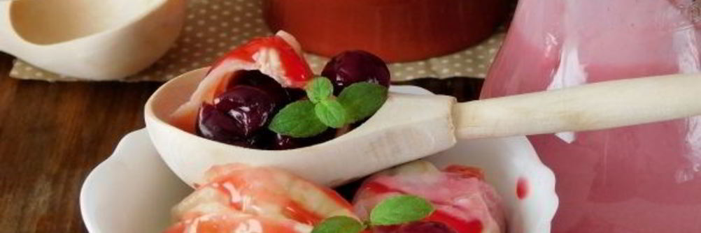 Вареники с вишней на кефире