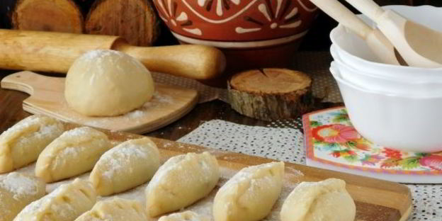 вареники с вишней на кефире