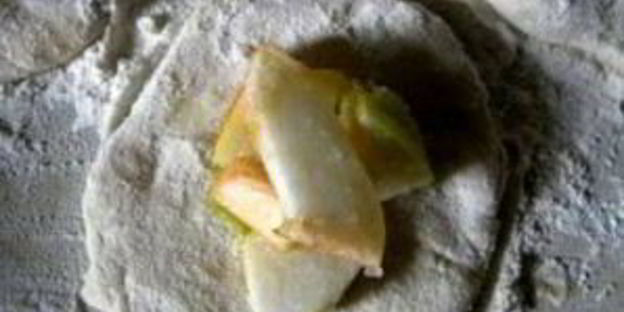 вареники с яблоками