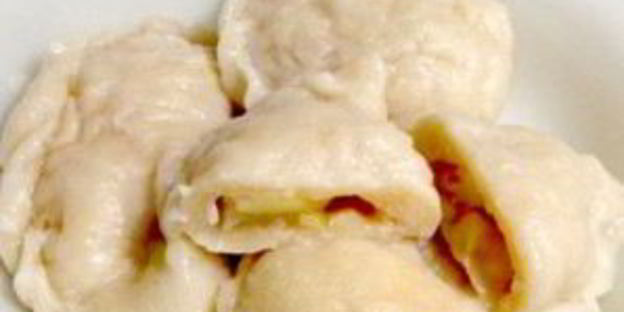 вареники с яблоками