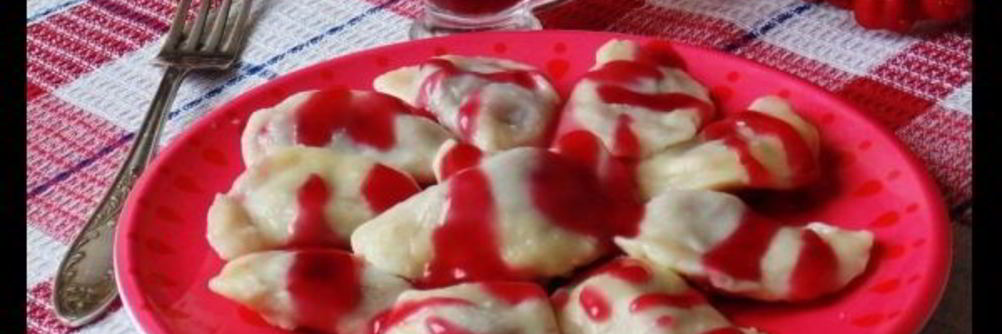 Вареники с замороженной вишней