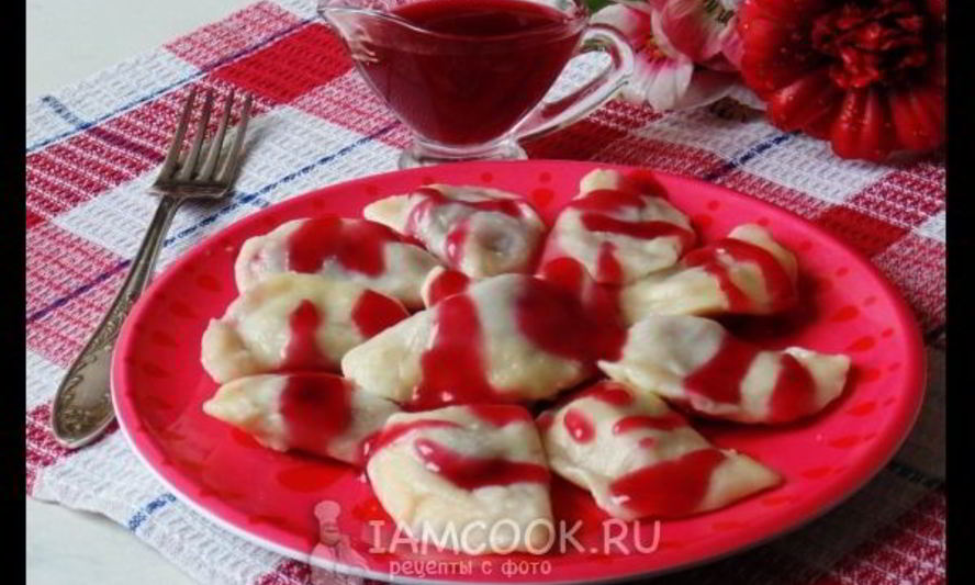 Рецепт вареников с замороженной вишней