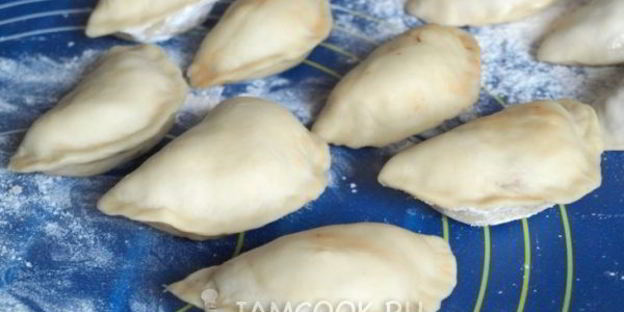 вареники с жареной капустой