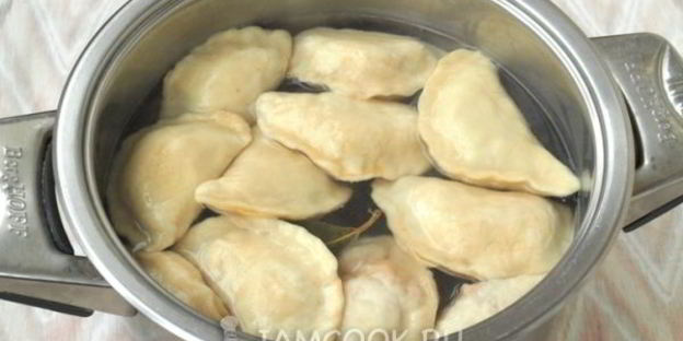 вареники с жареной капустой