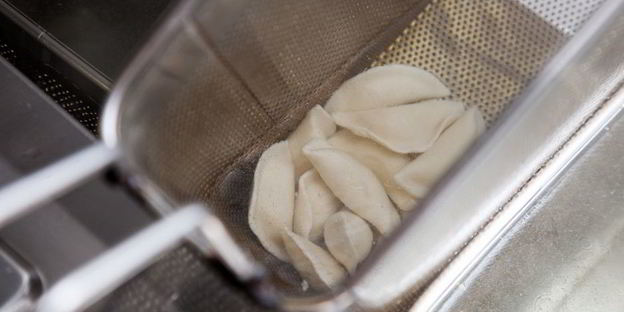 жареные вареники с картошкой