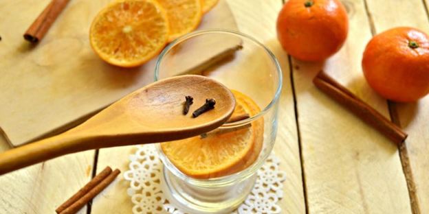 чайный напиток с мандарином