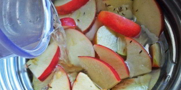 чернично-яблочный напиток