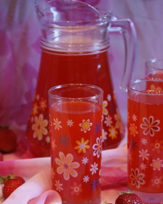 Имбирно-клубничный напиток