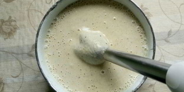 коктейль из зеленой гречки и фруктов