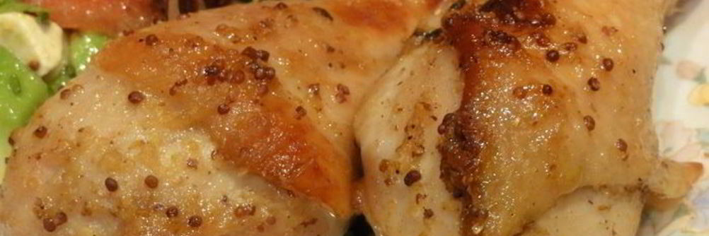 Куриные ножки в кленовом сиропе, с соком лайма, имбирем и горчицей