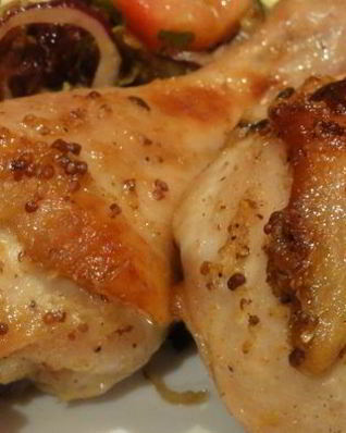 Куриные ножки в кленовом сиропе, с соком лайма, имбирем и горчицей