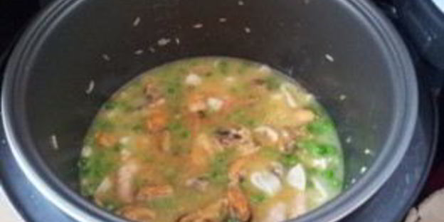 морской коктейль на пару