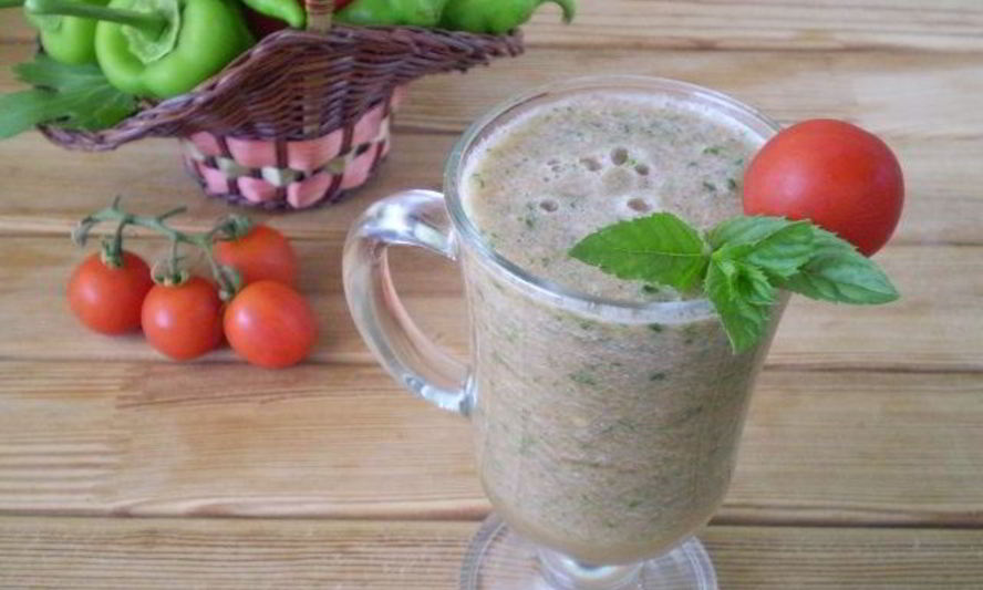 Рецепт овощного зеленого коктейля