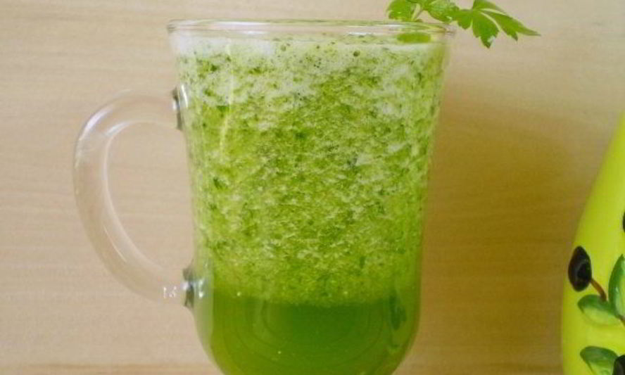 Рецепт зеленого коктейля с огурцом
