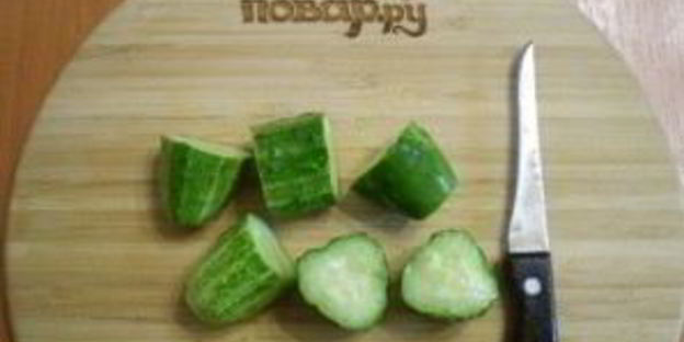 зеленый коктейль с огурцом