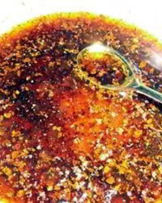 Корейский зеленый салат с кунжутной заправкой