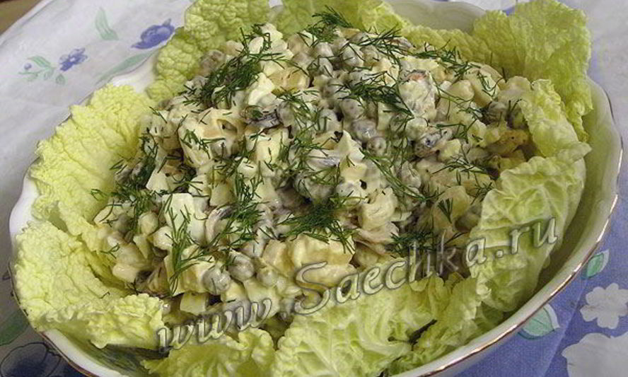 Рецепт оливье с курицей