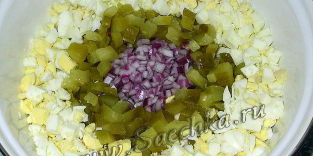 оливье с курицей