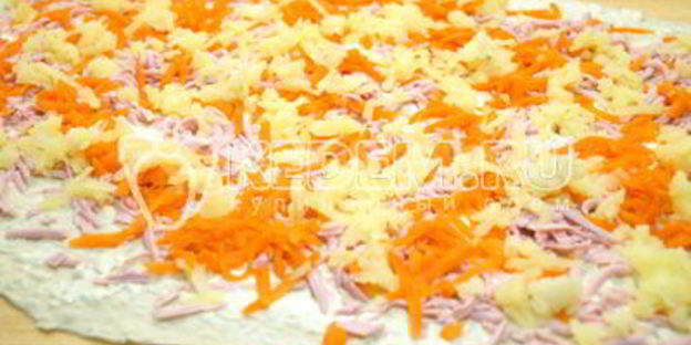 закуска оливье-рулет