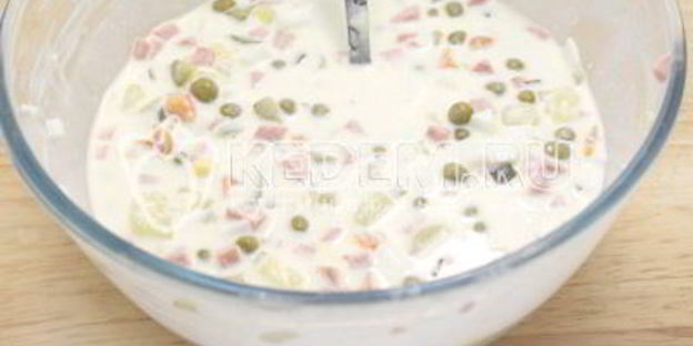 заливное оливье