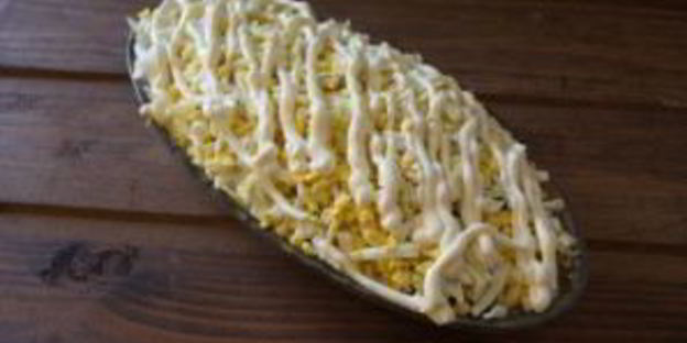 пасхальный салат с курицей