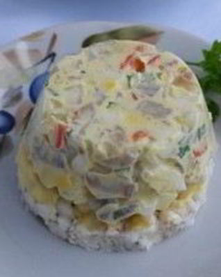 Салат без майонеза на Новый год