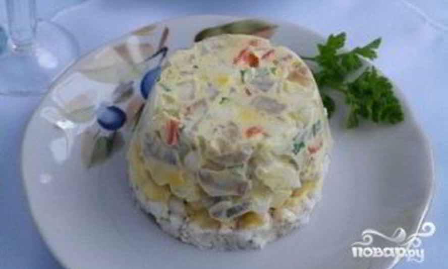 Рецепт салата без майонеза на новый год