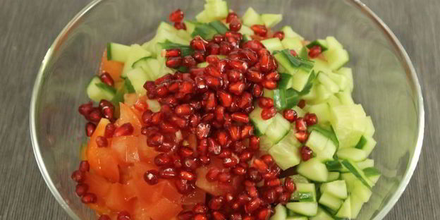 салат гранатовый