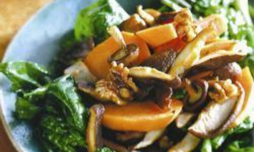 Рецепт салата из батата с грибами шиитаке