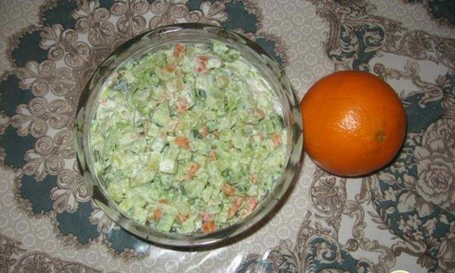 Рецепт салата из брокколи с овощами