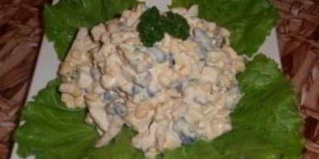 салат из фасоли и яиц