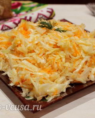 Салат из капусты и моркови