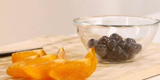 салат из хурмы и рокфора