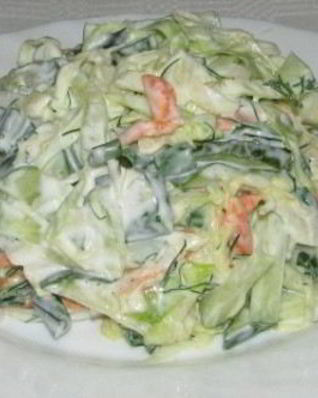 Салат из свежей зелени