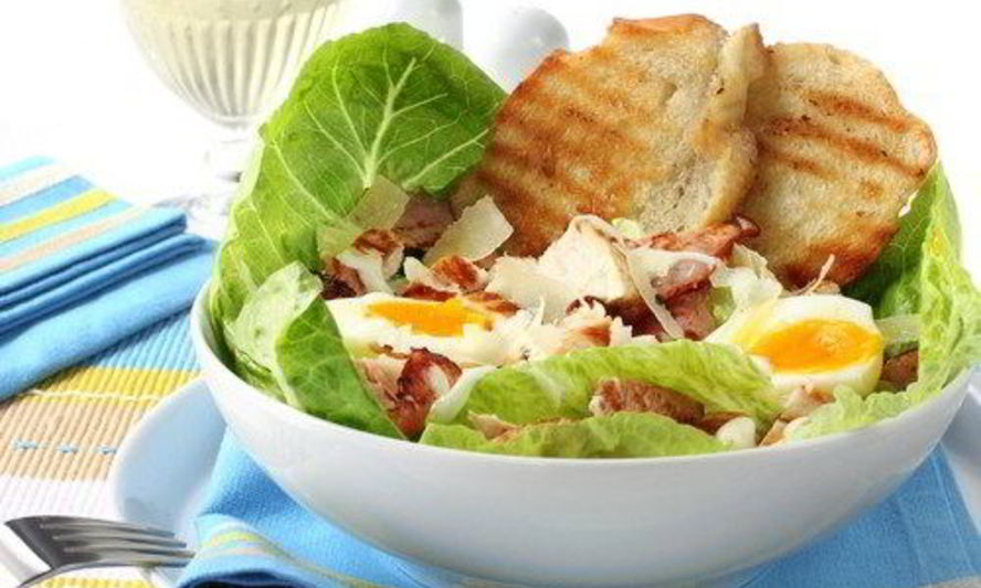 Рецепт салата из телятины с яйцами и эндивием