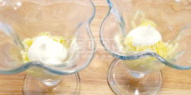 салат мимоза с горбушей