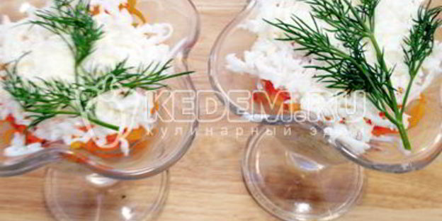 салат мимоза с горбушей