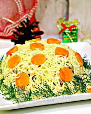 Салат Новогодние игрушки