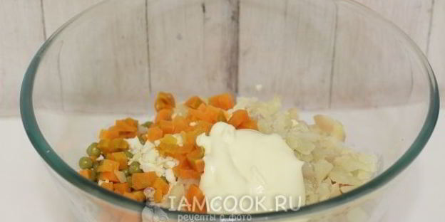 салат новогодние игрушки