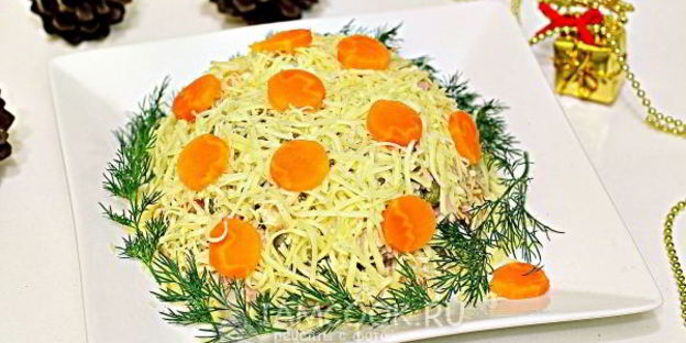 салат новогодние игрушки