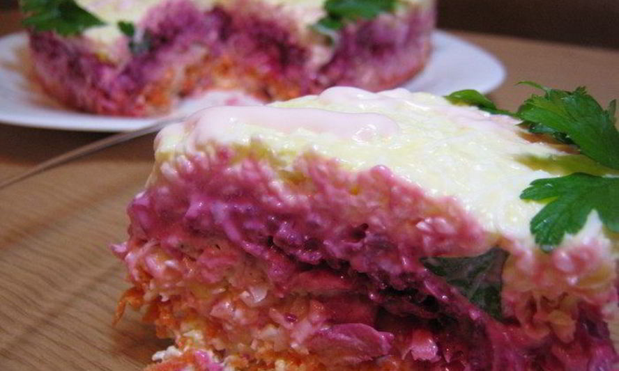 Рецепт салата овощной бум с курицей