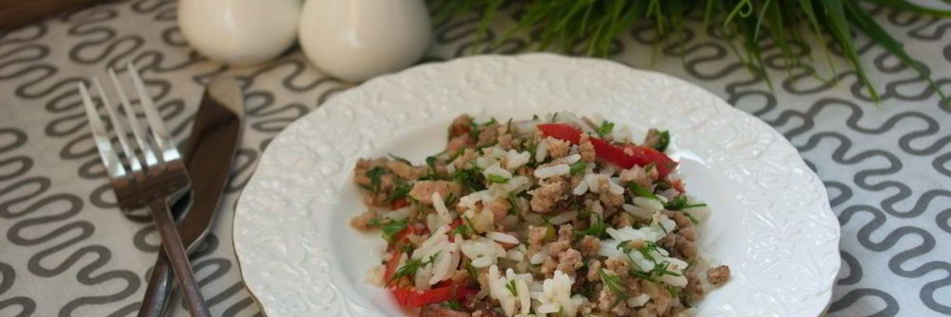 Салат с фаршем мясным