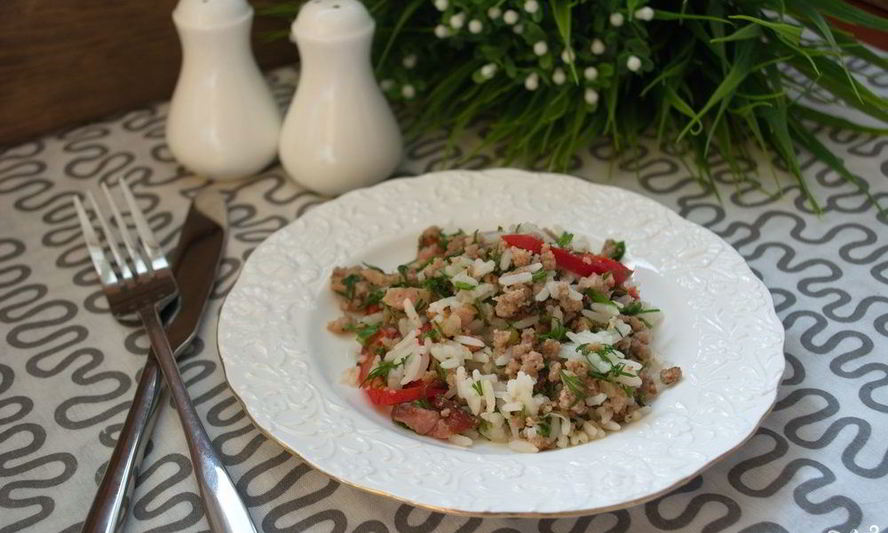 Рецепт салата с фаршем мясным