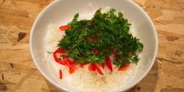 салат с фаршем мясным