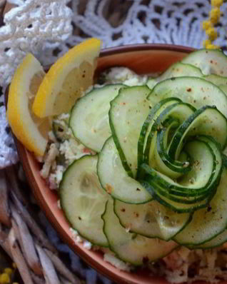 Салат с горбушей