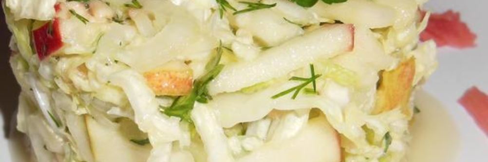 Салат с капустой и имбирем