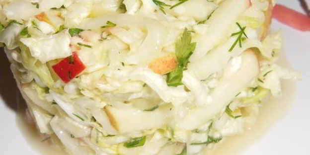 салат с капустой и имбирем