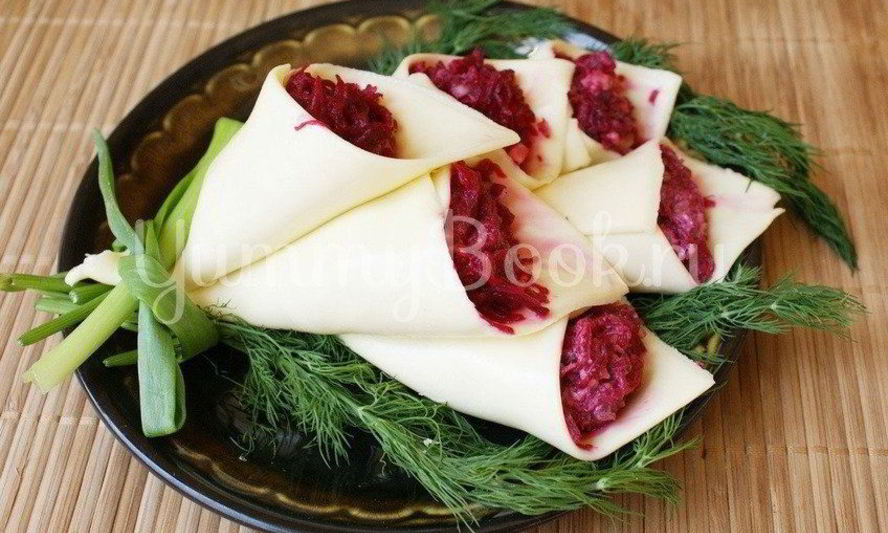 Рецепт салата с сыром и свеклой каллы