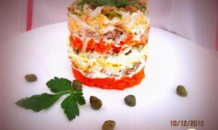 Рецепт салата с тунцом и сельдереем